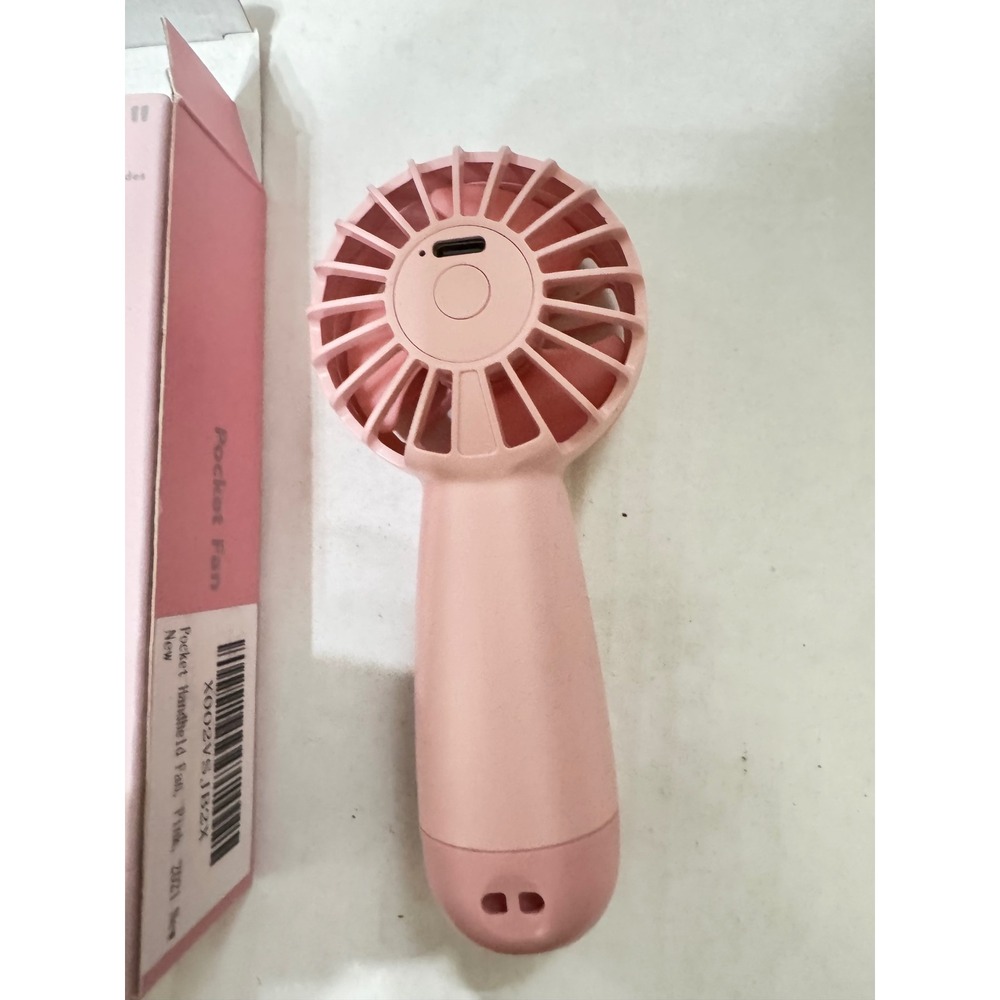 Dandelion Pocket Handheld Fan Pink Portable USB-C Rechargeable Personal Mini Fan